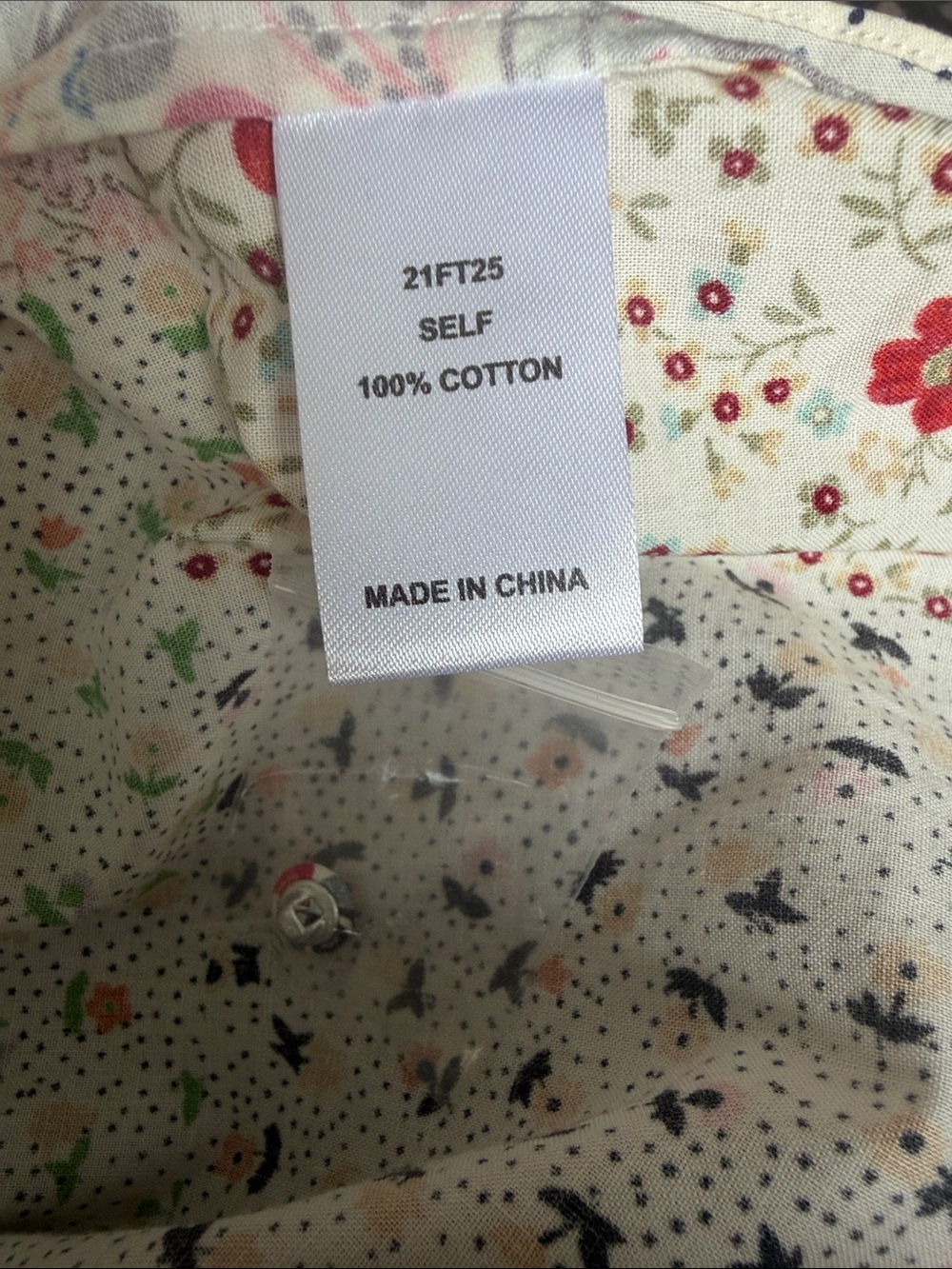 Hunter Bell Rory Floral Patchwork Ruffle Neck Top NWT Size M - Picture 6 of 6